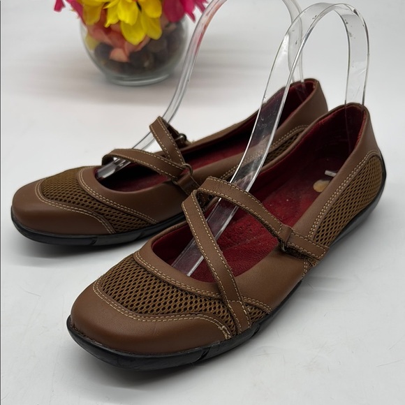 Rialto Brown Mary Jane Flats with Adjustable Strap Size 7 BFL7725D - Picture 1 of 6